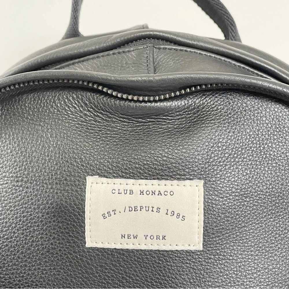 Club Monaco rare full leather large backpack heavy duty